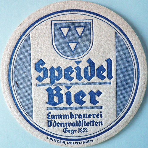 Vecchio sottobicchiere birra