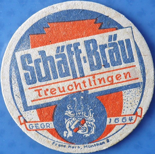 Vecchio sottobicchiere birra