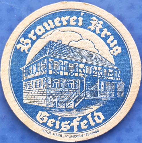 Vecchio sottobicchiere birra