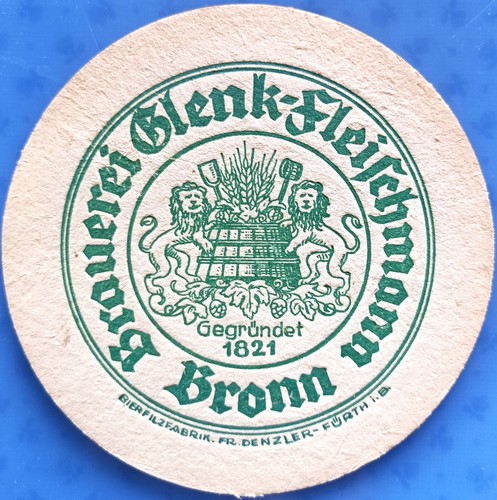 Vecchio sottobicchiere birra
