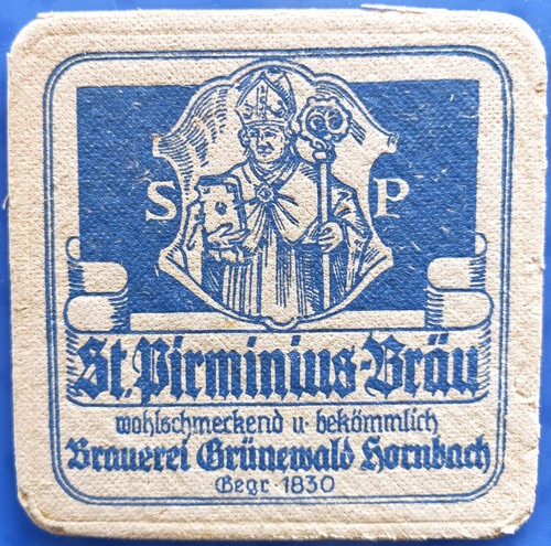 Vecchio sottobicchiere birra