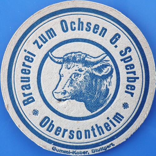 Vecchio sottobicchiere birra