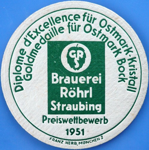 Vecchio sottobicchiere birra