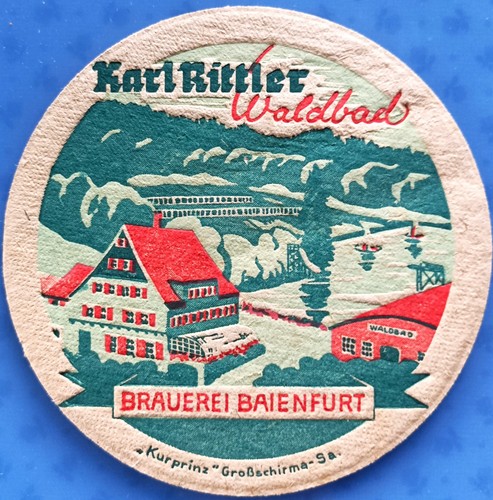 Vecchio sottobicchiere birra