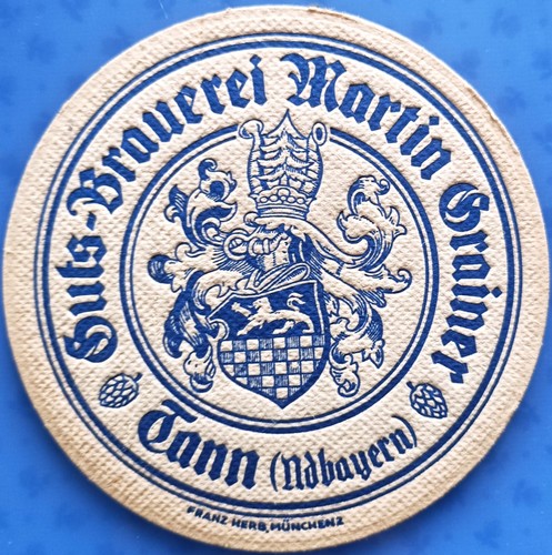 Vecchio sottobicchiere birra