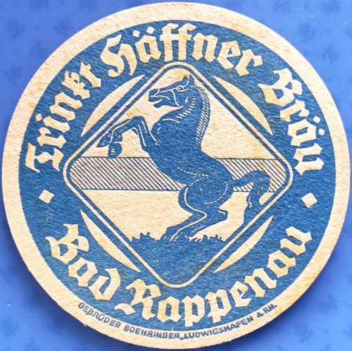 Vecchio sottobicchiere birra