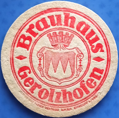 Vecchio sottobicchiere birra