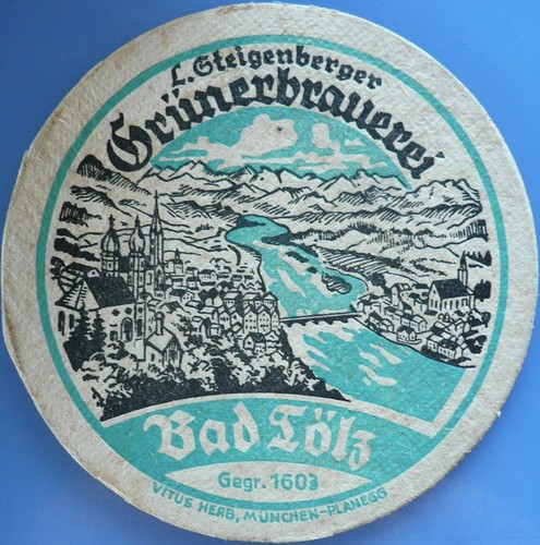 Vecchio sottobicchiere birra