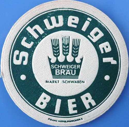 Vecchio sottobicchiere birra
