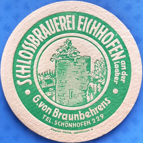 Vecchio sottobicchiere birra