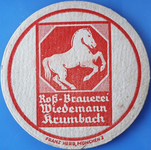 Vecchio sottobicchiere birra