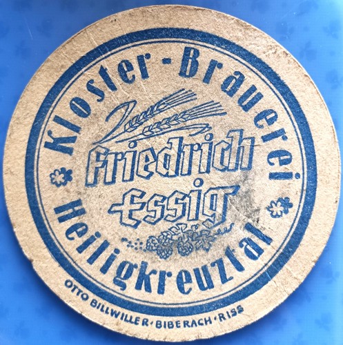 Vecchio sottobicchiere birra
