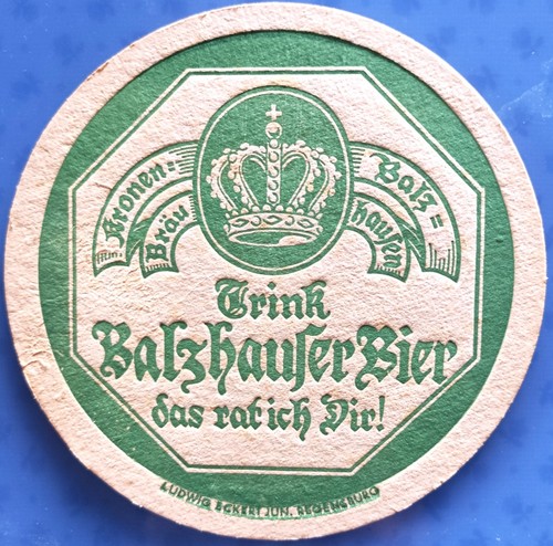 Vecchio sottobicchiere birra