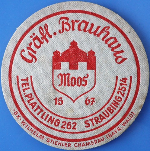 Vecchio sottobicchiere birra