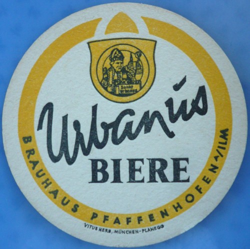 Vecchio sottobicchiere birra