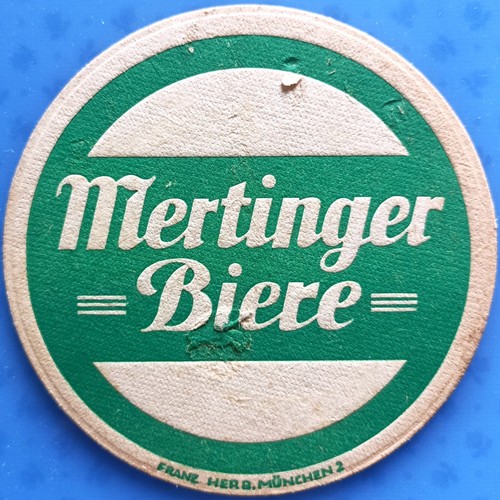Vecchio sottobicchiere birra