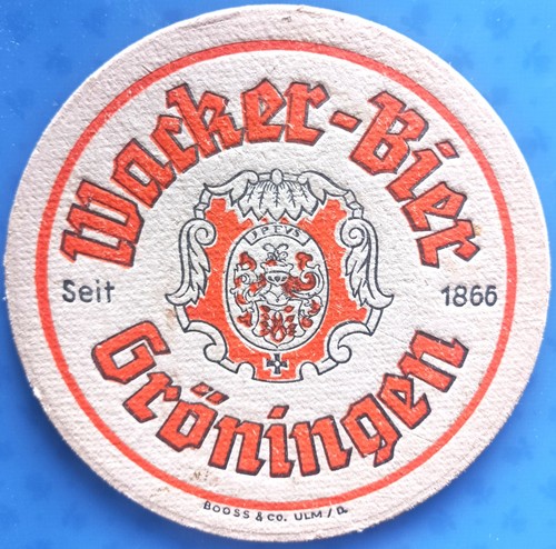 Vecchio sottobicchiere birra